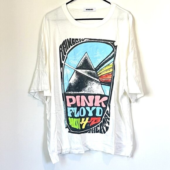 NEW Daydreamer Pink Floyd Mothers Prism Tee in Vintage White - One Size - Picture 2 of 12
